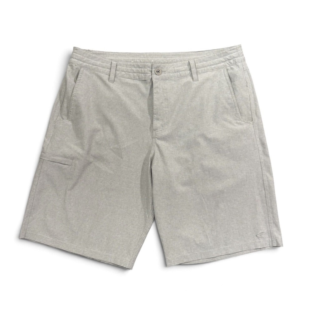O'Neill Crossover Hybrid Shorts Mens 36 Grey Micro Stripe Stretch Excellent